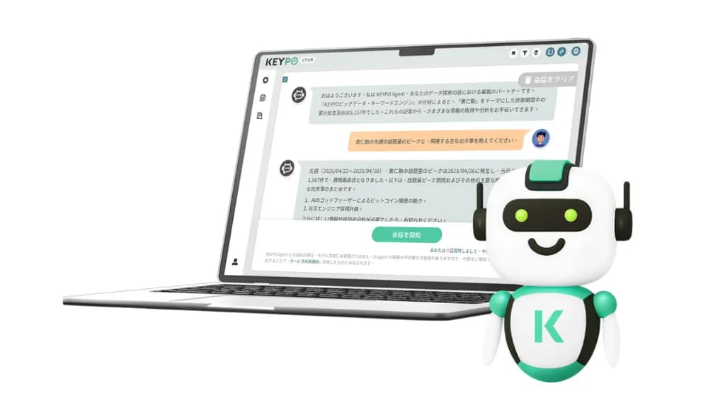 高成長市場・日本へ本格参入 BIG DATAがAI世論分析ツール 『KEYPOビッグデータ検索エンジン』日本語版を提供開始